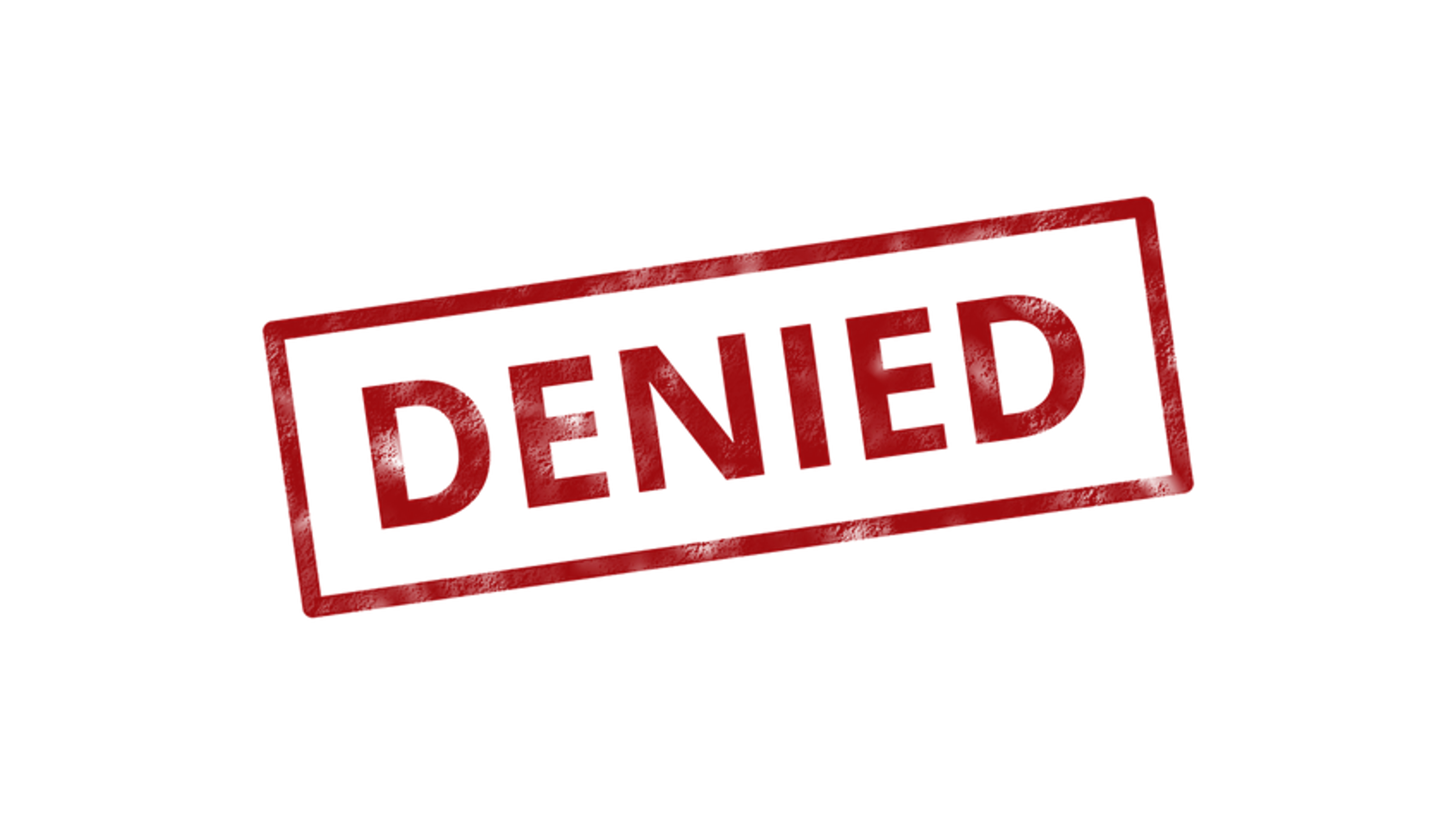 Denied rubber satmp Original Image by tswedensky from Pixabay