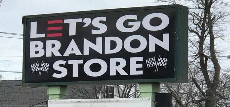 Lets go Brandon Store in Massachusetts - tweet screen grab