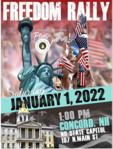 Freedom Rally in Concord 1/1/22