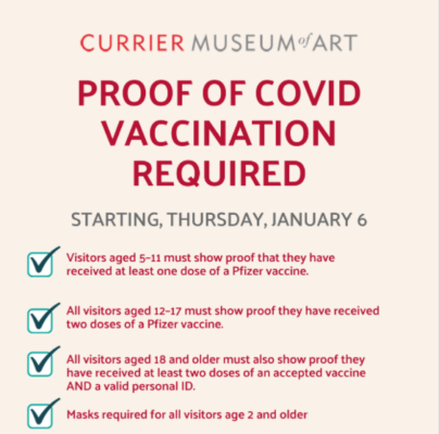 Currier Museum Manch Vaxx Policy