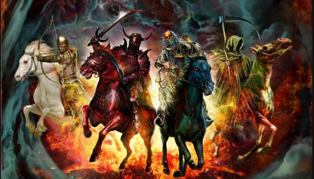 Four Horseman graphic - painting - artwork
