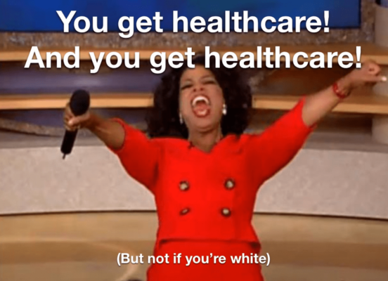 Oprah you get health ccare but not if you arw white - Blue State Conservative