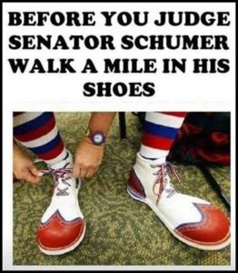 schumer clown shoes