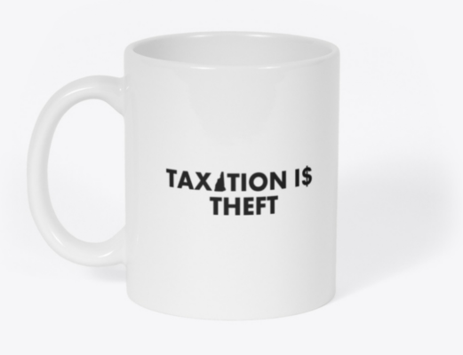 taxation is theft nh mug