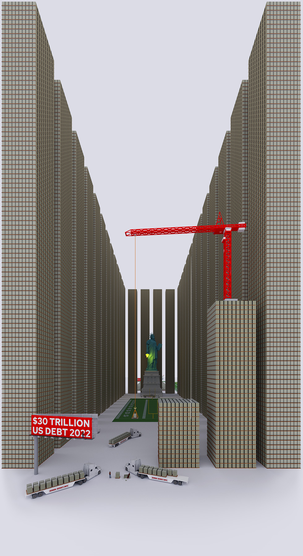 $30 Trillion National Debt visualized