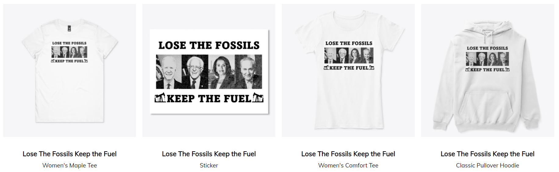 Lose the Fossils keep the fuel product screen grab