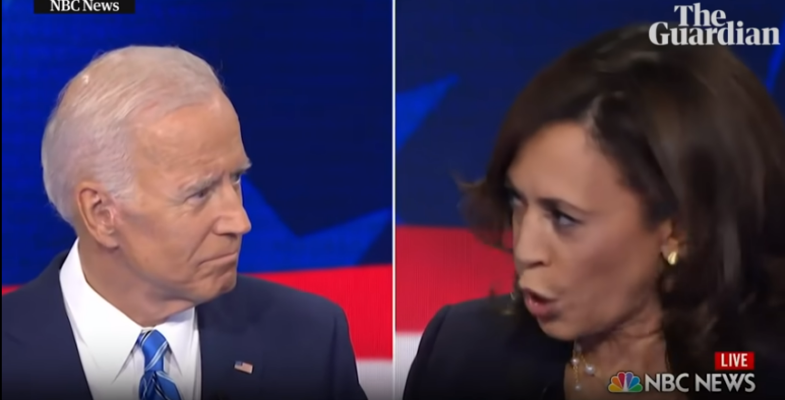 Joe and Kamala Dem Debate Screen Grab YouTube