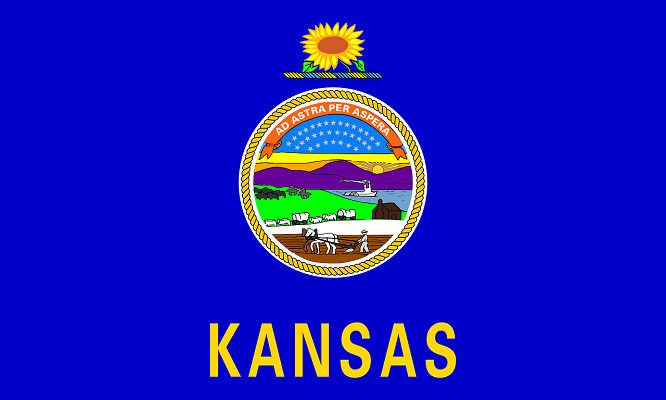 Kansas state flag Image by Clker-Free-Vector-Images from Pixabay