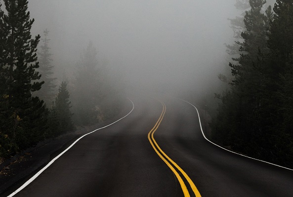 Road fog original Photo by Katie Moum on Unsplash