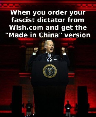 Biden fascist dictator Wish dot com Instapundit