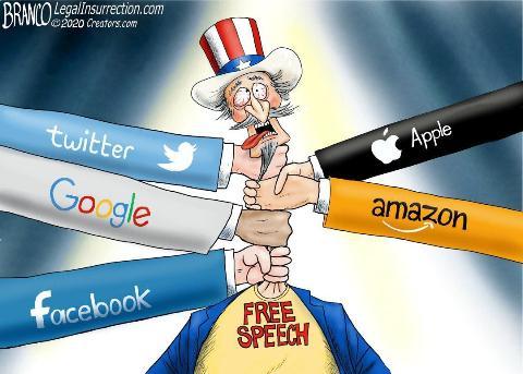 speech throttled by big tech and social media