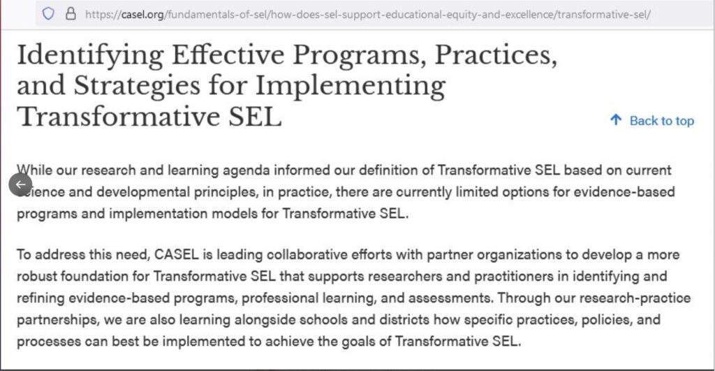 Identify effective SEL 