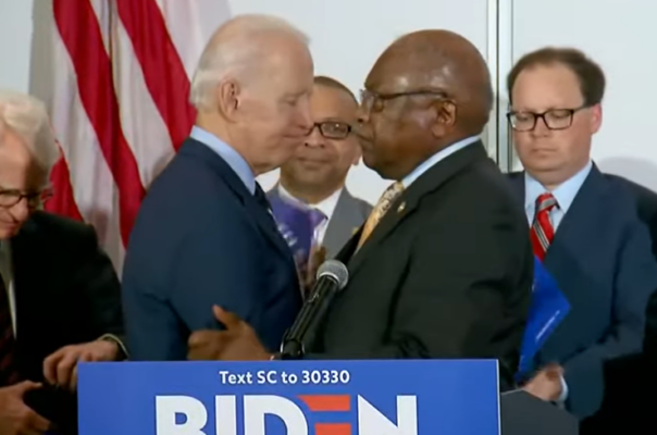 Joe Biden James Clyburn YouTube screen grab