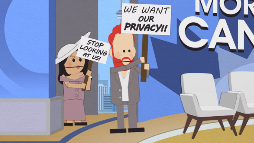 harry meghan southpark protest signs