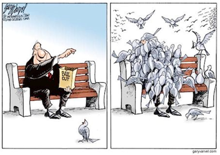 Gary Varvel Bailout pidgeons