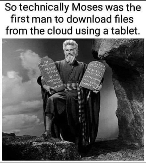 Moses first to download files from the cloud to a tablet Powerline