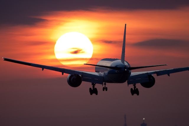 airliner jet airplane sunset Photo by Etienne Jong on Unsplash