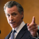 gavin newsom pointing