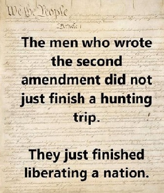 2A not about hunting it was about liberating a nation