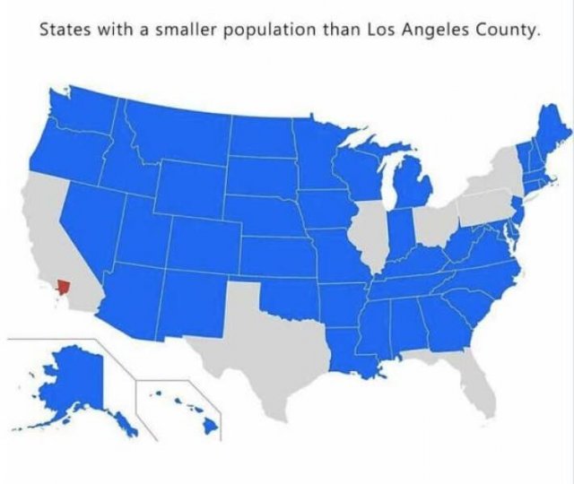 States with smaller pops than LA County Acid Cow