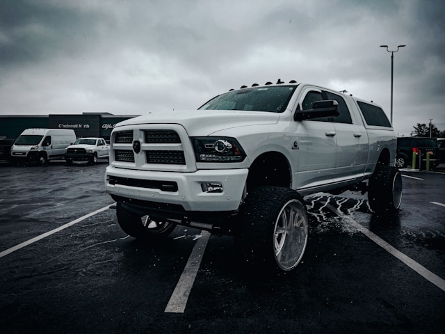 White pIckup Truck